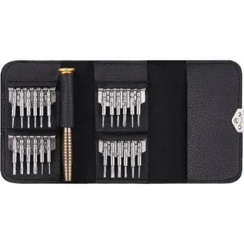 25v1 sada magnetického šroubováku a vyměnitelných bitů pro opravu Apple zařízení - černá