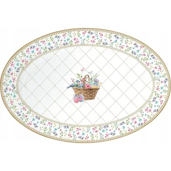 Easy Life/Nuova R2S, porcelánová mísa 35x23,5 cm - SPRING BLOOM