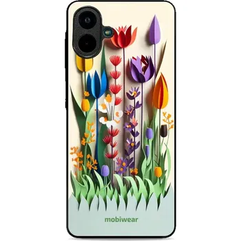 Pouzdro na mobilní telefon Lesklý kryt Mobiwear Glossy - Samsung Galaxy A07 - G015G Barevné květinky (Prémiové lesklé pouzdro, obal, kryt Mobiwear Glossy na mobil Samsung Galaxy A07 - G015G Barevné květinky, materiál Plast + TPU silikon - krytí po všech stranách, neošoupatelný)