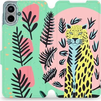 Pouzdro na mobilní telefon Flipové pouzdro Mobiwear - Samsung Galaxy A07 - VP52S Jaguár (Knížkové flip pouzdro, obal, kryt na mobil Samsung Galaxy A07 - VP52S Jaguár, materiál Umělá kůže + TPU - ochrana 360°, stojánek, silikonová vanička, magnetické zavírání)