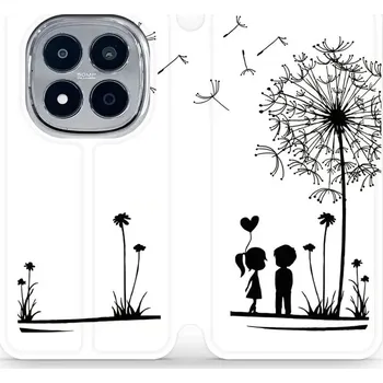 Pouzdro na mobilní telefon Flipové pouzdro Mobiwear - Xiaomi Redmi Note 15 Pro Plus 5G - MH16P Dvojice s pampeliškou (Knížkové flip pouzdro, obal, kryt na mobil Xiaomi Redmi Note 15 Pro Plus 5G - MH16P Dvojice s pampeliškou, materiál Umělá kůže + TPU - ochrana 360°, stojánek,)