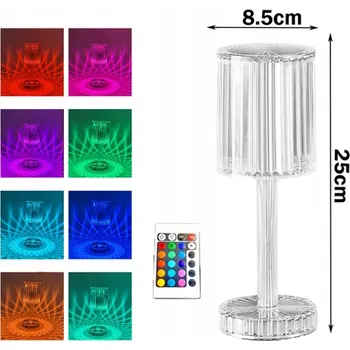 Lampička Stolní lampa Crystal LED, dotykový projektor,