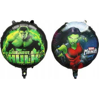 Balónek Fóliový balónek Avengers Hulk - narozeniny, na heliu, 45 cm