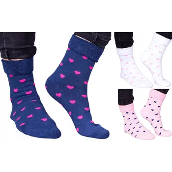 Dámské ponožky YOCLUB teplé froté ponožky univerzální ponožky 35-38 bavlněné K7