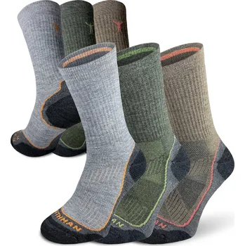 Pánské ponožky Northman Trek Silver Merino Light 3-pack Velikost: 45-47 Mix barev2 Antibakteriální Turistické Merino Ponožky