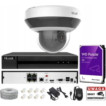Bezpečnostní kamera Sada IP monitoringu, PTZ kamera 4Mpx, rekordér Hilook Hikvision, disk 1TB