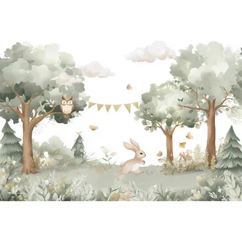 Fototapeta FOTOTAPETA PRO DĚTI LES ZVÍŘATA KRÁLÍK DO DĚTSKÉHO POKOJE 350x250