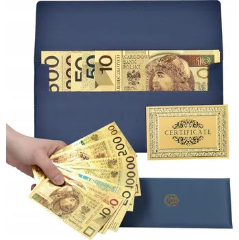 Sběratelství SBĚRATELSKÁ BANKOVKA POZLÁCENÁ SADA