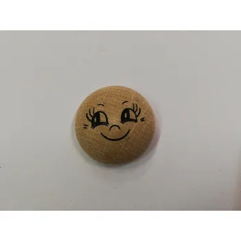 Dřevěný piškot sluníčko přírodní - 24 mm