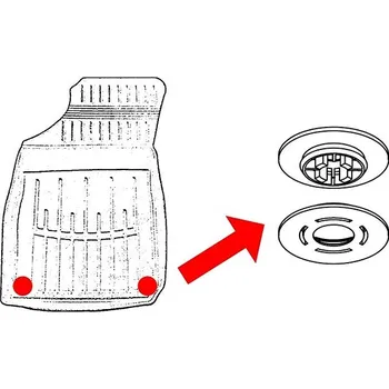 autokoberec STINGRAY Gumové 3D koberce (TPE), VW Touran II