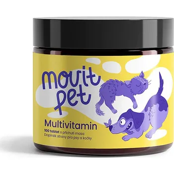 MOVit PET Multivitamin, 100 tablet s příchutí masa
