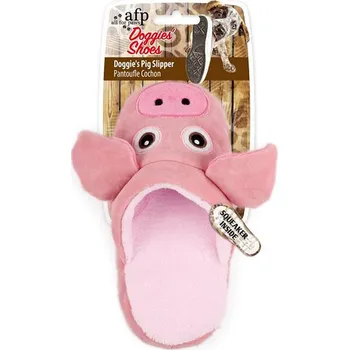Hračka pro psa Hračka AFP plyš - Doggies Shoes pantofle prase 21,8cm