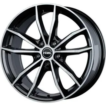 Auto-moto Alu kola RIAL X12 černé - leštěné čelo 8x19" 5x112 ET54 66,5