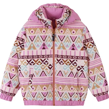 Chlapecká bunda Reima dětská oboustranná péřová bunda Finnoo - Mauve Pink světle fialová Velikost: 128