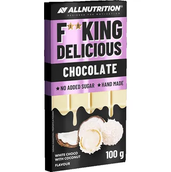 Cukrovinka ALLNUTRITION Fitking Delicious Chocolate (100 g, Kokosová bílá čokoláda)