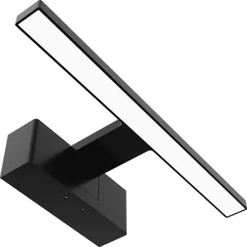 Zrcadlo Koupelnové LED světlo nad zrcadlo 30cm, 5W, 410lm, denní, černé, montáž na zeď i vodorovně