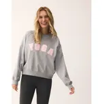 Reserved - Bavlněná mikina s nápisem - světle šedá - 682GA-09M - 682GA-09M-L