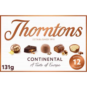 Bonboniéra Thorntons kolekce čokoládových bonbonů s různými náplněmi 131 g