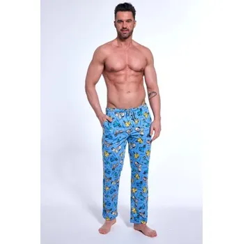 Pánské pyžamo Pánské pyžamové kalhoty Cornette 691/58 - bavlna Modrá 5XL