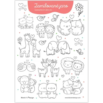 samolepka Samolepky do fotoalba - Láska nás dvou A5