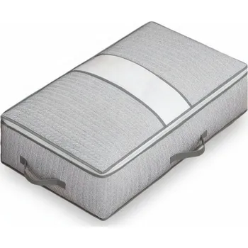 Textilní úložný box pod postel EASY 90 L 80x47x25 cm, šedý