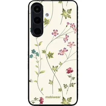 Pouzdro na mobilní telefon Lesklý kryt Mobiwear Glossy - Samsung Galaxy S25 FE - G035G - Tenké rostlinky s květy (Prémiové lesklé pouzdro, obal, kryt Mobiwear Glossy na mobil Samsung Galaxy S25 FE - G035G - Tenké rostlinky s květy, materiál Plast + TPU silikon - krytí po všech)