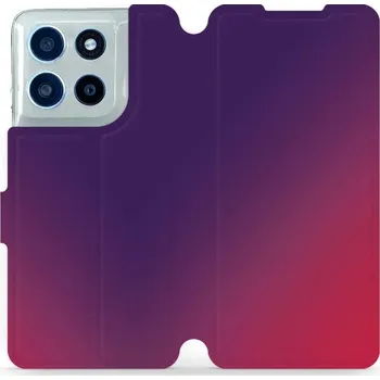 Pouzdro na mobilní telefon Flipové pouzdro Mobiwear - Motorola Moto G56 5G - VP67S Fialový a růžový odstín (Knížkové flip pouzdro, obal, kryt na mobil Motorola Moto G56 5G - VP67S Fialový a růžový odstín, materiál Umělá kůže + TPU - ochrana 360°, stojánek, silikonová vanička,)