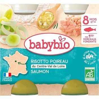 Dětská výživa Příkrm BabyBio od 8 měsíců 200 g ryba, rýže, zelenina