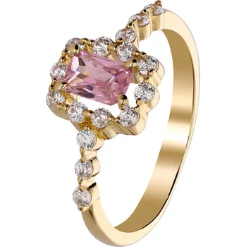 Prsten Zlaton Prsten žluté zlato se syntetickým růžovým kamenem vel. 56 2.7 g 2.7g vel.56 000102504246