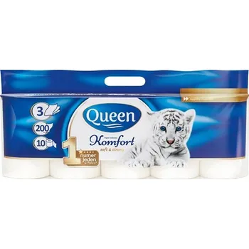 Toaletní papír Toaletní papír Komfort Queen 3vrstvý, 10 rolí