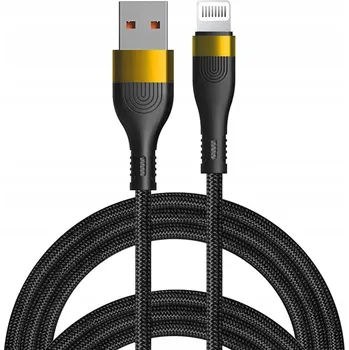 Datový kabel Kabel Raltek USB - Apple Lightning 2 m černý