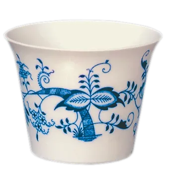 Svícen Cibulák Průsvitka hladká M bez glazury 9,5 cm Originál Český porcelán Dubí