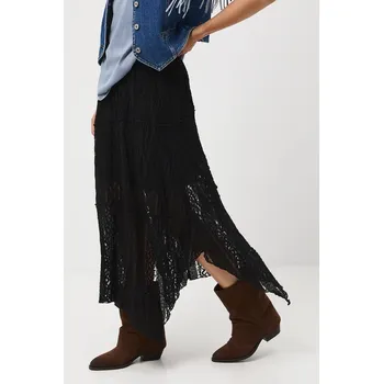 Dámská sukně Sukně Medicine černá barva, maxi, áčková RW25-SDD406 99X, vel. XL