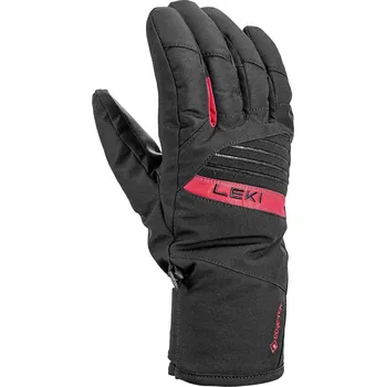 Rukavice Leki Space GTX black-red 654861302 pánské nepromokavé lyžařské prstové rukavice - 11 (XXL)