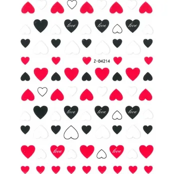 Samolepicí nálepka na nehty ČERVENÁ ZD4214