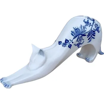 Jednorázové nádobí Cibulák Kočka velká 32 cm Originál Český porcelán Dubí 2.jakost