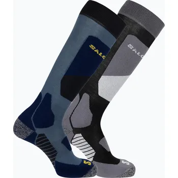 Pánské oblečení Lyžařské ponožky Salomon S/Access 2 páry black/copen blue