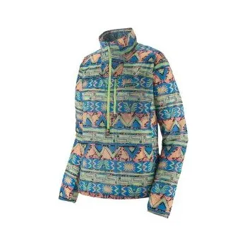 Dámská větrovka Patagonia Houdini Stash 1/2 Zip P/O Women High Hopes Geo: Salamander Green modrá S