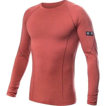 Sensor Merino Active - Pánské triko s dlouhým rukávem Terracotta M