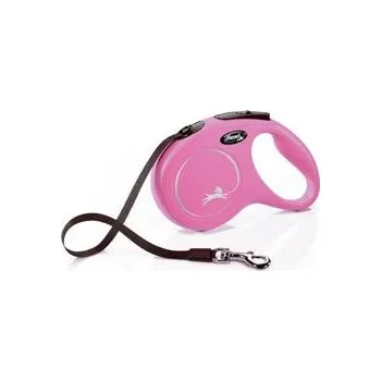 Vodítko pro psa flexi-Bogdahn International GmbH & Co KG Vodítko FLEXI Classic New M pásek 5m/25kg růžová