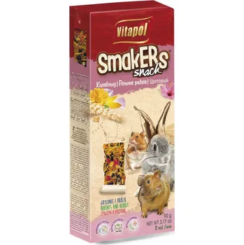 Krmivo pro hlodavce Vitapol Smakers Tyčinka pro hlodavce a králíky Květinová 2ks / balení