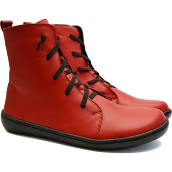 Chlapecká obuv Barefoot kotníkové boty KTR 34494/TIMOTI červené Velikost: 38