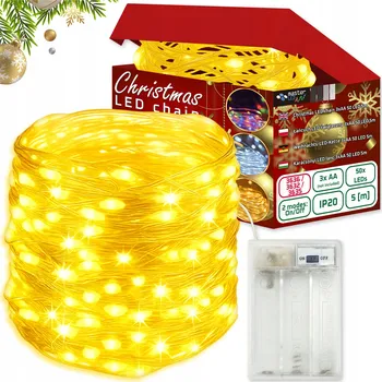 Vánoční dekorace Vánoční osvětlení na stromeček Masterled pro vnitřní použití, 5 m, 21-50 světýlek