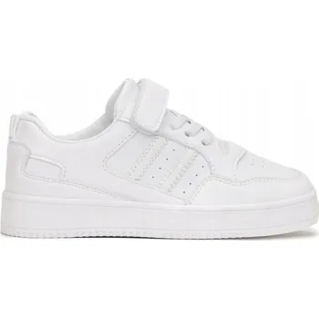 Dívčí tenisky Dětské kožené boty Adidas Bílé tenisky pro holky a kluky Velikost 28