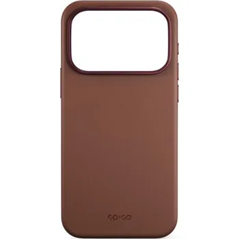 Pouzdro na mobilní telefon Epico Mag+ Leather Case pro iPhone 17 Pro hnědé