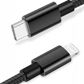 Datový kabel Kabel Mobes USB typ C - Apple Lightning 1 m černý
