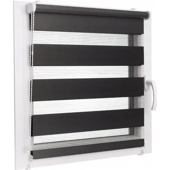 Roleta VOPPI ROLETA DEN A NOC 73x150 CM ČERNÁ