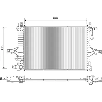 Chladič motoru Chladič, chlazení motoru VALEO 701233