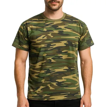 Pánské tričko Pánské maskáčové tričko LG woodland (Tričko maskáčové pánské Lucky Green LK385)