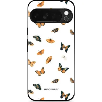 Pouzdro na mobilní telefon Lesklý kryt Mobiwear Glossy - Google Pixel 10 Pro XL - GP76G Oranžoví motýlci (Prémiové lesklé pouzdro, obal, kryt Mobiwear Glossy na mobil Google Pixel 10 Pro XL - GP76G Oranžoví motýlci, materiál Plast + TPU silikon - krytí po všech stranách,)